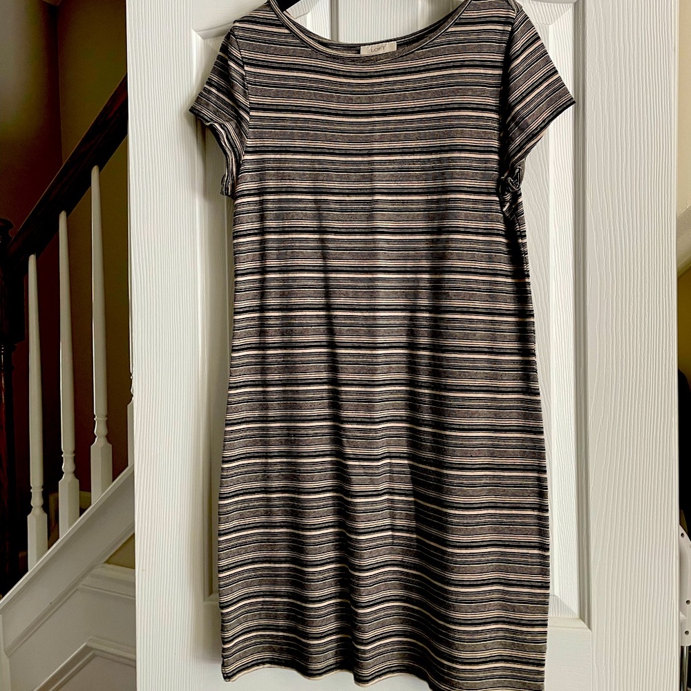 Women’s striped short sleeve tee dress